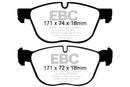 EBC 07-10 BMW X5 3.0 Yellowstuff Front Brake Pads