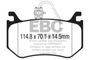 EBC 2016+ Alfa Romeo Giulia 2.9L Twin Turbo Bluestuff Rear Brake Pads