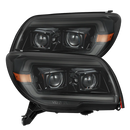 AlphaRex 03-09 Toyota 4Ru PRO-Series Proj Headlights Blk w/Activ Light/Seq Signal/DRL