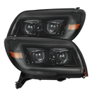 Alpharex 03-09 Toyota 4Runner LUXX LED Projector Headlights Alpha Blk w/ Activ Light/Seq Signal