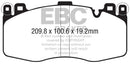 EBC 2015+ BMW X5M 4.4TT (F85) Yellowstuff Front Brake Pads