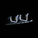 ANZO 2013-2015 Honda Accord (4dr ONLY) Projector Headlights w/ U-Bar Black