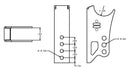 Ridetech Weld On Rear Axle Bracket for Bolt-On 4 Link