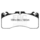 EBC 09+ Lexus LS460 4.6 Sport Yellowstuff Front Brake Pads