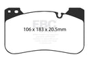EBC 2018+ BMW M5 4.4TT (F90) Redstuff Front Brake Pads