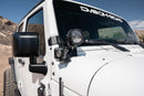 DV8 07-18 Jeep Wrangler JK Dual Pod Light Mounts
