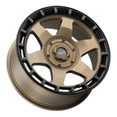 Weld Off-Road Ridge 20x9 - 6x135 / 6x139.7 BP - ET0 - 106.1mm CB - Satin Bronze Wheel (Black Ring)
