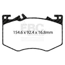 EBC 2020+ Mercedes-Benz A35 AMG 4Matic 2.0T Redstuff Front Brake Pads