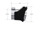 MBRP 18-22 Kia Stinger GT Bezel Kit Quad Tip CF
