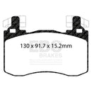 EBC 2019+ Genesis G70 2.0T (Brembo) Yellowstuff Front Brake Pads