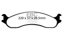 EBC 98-03 Dodge B250 B2500 Cargo 2500 Van 3/4 Ton Yellowstuff Front Brake Pads
