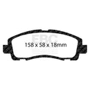 EBC 09-14 Acura TL 3.5 Redstuff Front Brake Pads
