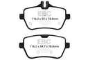 EBC 14+ Mercedes-Benz S550 4.7 Twin Turbo Redstuff Rear Brake Pads