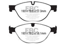 EBC 13+ Jaguar F-Type (Cast Iron Only) 3.0 Supercharged (380) Perf Pkg Yellowstuff Front Brake Pads