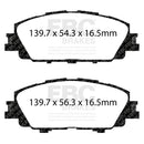 EBC 2019+ Toyota Corolla Hatchback Redstuff Front Brake Pads