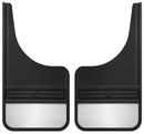 Husky Liners Universal 12in Wide Black Rubber Front Mud Flaps w/ Weight
