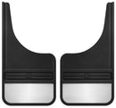 Husky Liners Universal 12in Wide Black Rubber Front Mud Flaps w/ Weight