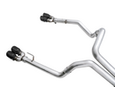 AWE Tuning 4th Gen GM 1500 6.2L 0FG Cat-Back Split Rear Exit (w/ Bumper Cutouts) - Quad Diamond Tips