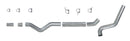 Diamond Eye KIT 5in Catback MFLR RPLCMENT PIPE Single AL: 2006-2007.5 CHEVY 6.6L 2500/3500
