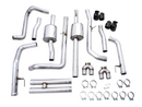 AWE Tuning 4th Gen GM 1500 6.2L 0FG Cat-Back Split Rear Exit (w/ Bumper Cutouts) - Quad Diamond Tips