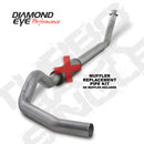 Diamond Eye KIT 5in Turbo Back SGL MFLR RPLCMENT PIPE AL: 94-02 DODGE CUMMINS 5.9L W/ RP