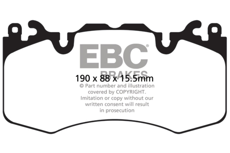 EBC 13+ Land Rover Range Rover 3.0 Supercharged Yellowstuff Front Brake Pads