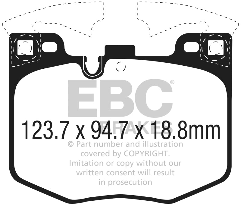 EBC 2021+ BMW G20 3-Series Bluestuff Front Brake Pads