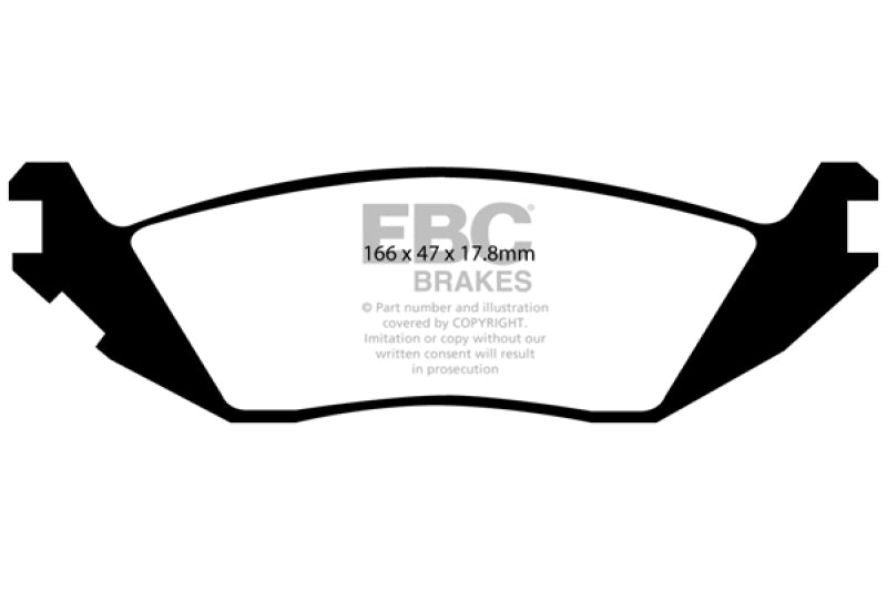 EBC 06-09 Chrysler Aspen 4.7 Greenstuff Rear Brake Pads