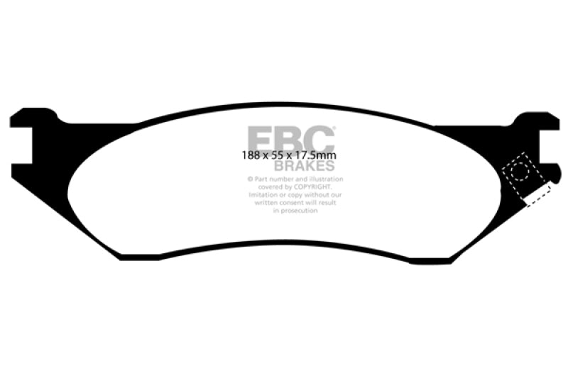 EBC 00-01 Dodge Ram 1500 (4WD) Pick-up 3.9 Extra Duty Front Brake Pads