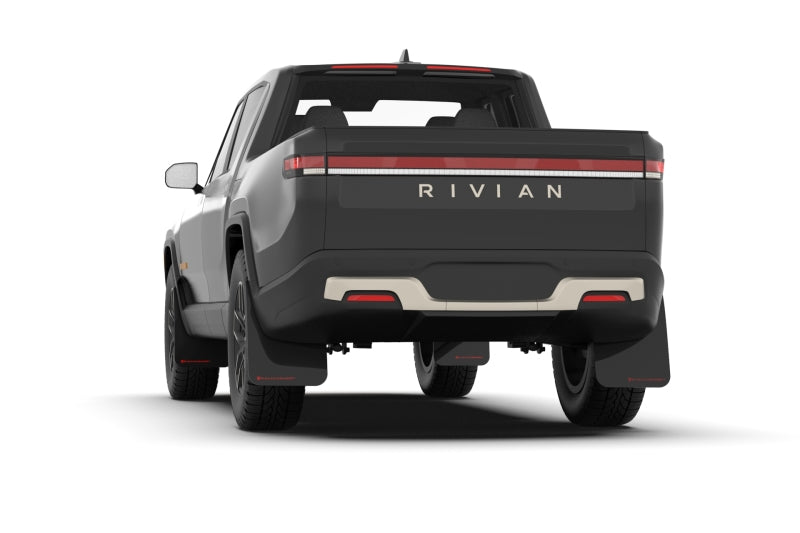 Rally Armor 2022 Rivian R1T Black UR Mud Flap w/ Nitrous Blue Logo