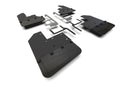 Rally Armor 19-25 Jeep JT Gladiator (Mojave/Rubicon) Black Mud Flap w/Metallic Black Logo