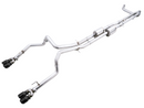 AWE Tuning 4th Gen GM 1500 6.2L 0FG Cat-Back Split Rear Exit (w/ Bumper Cutouts) - Quad Diamond Tips