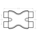 MagnaFlow Smooth Trans X 2.5/2.5 X 12 SS