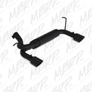 MBRP 07-14 Jeep Wrangler/Rubicon 3.6L/3.8L V6 Axle-Back Dual Rear Exit Black Performance Exhaust Sys