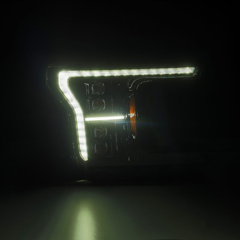 AlphaRex 18-20 Ford F-150 NOVA LED Proj Headlight Alpha Blk (14th Gen G2 Style)