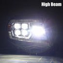 AlphaRex 05-11 Toyota Tacoma NOVA LED Projector Headlights Plank Style Alpha Black w/Actv Light/DRL