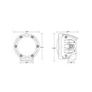 Rigid Industries 360-Series 4in Fog w/ Amber PRO Lens - White (Pair)