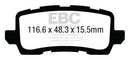 EBC 13+ Acura RLX 3.5 Yellowstuff Rear Brake Pads