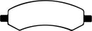 EBC 06-09 Chrysler Aspen 4.7 Yellowstuff Front Brake Pads
