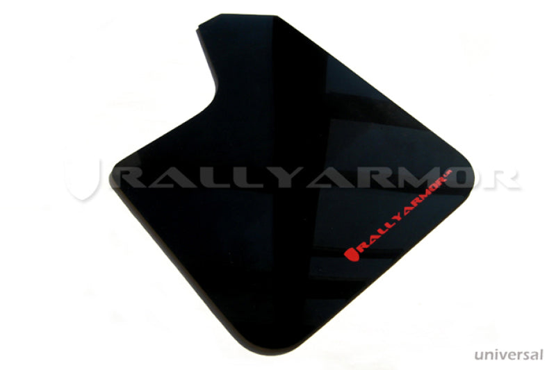 Rally Armor Universal Fit (No Hardware) Black UR Mud Flap w/ Grey Logo